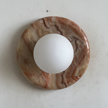Orli Red Marble Sconce