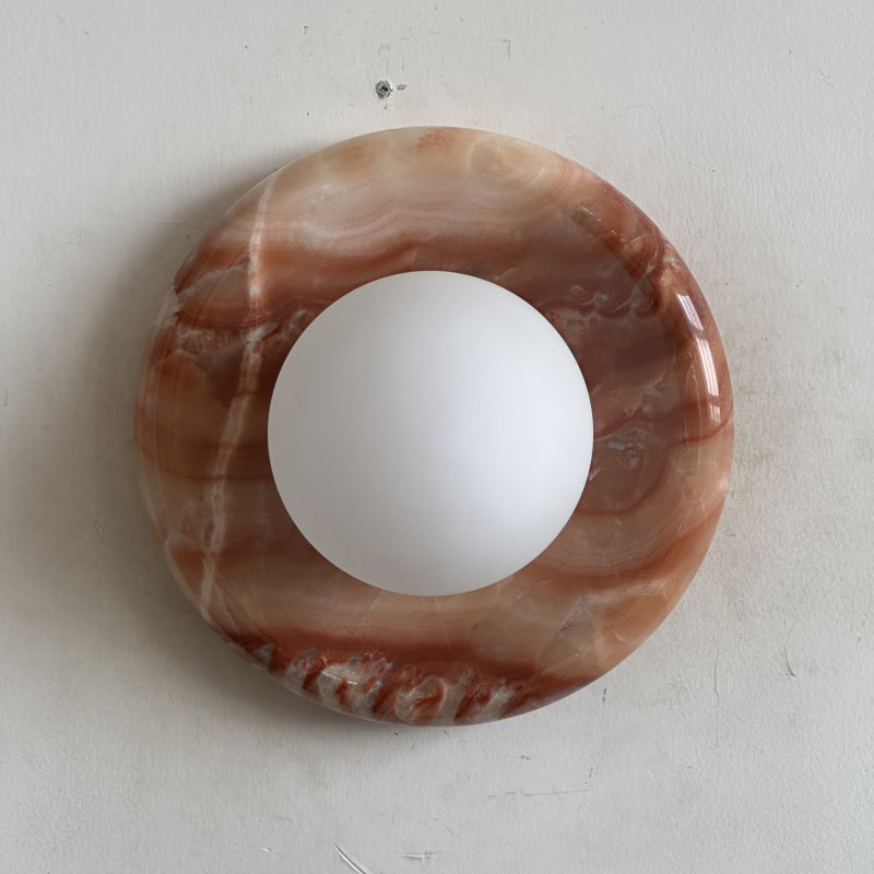 Orli Red Marble Sconce