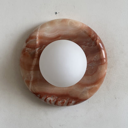 Orli Red Marble Sconce