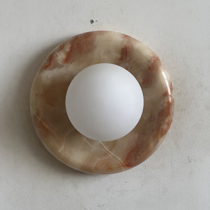 Orli Red Marble Sconce