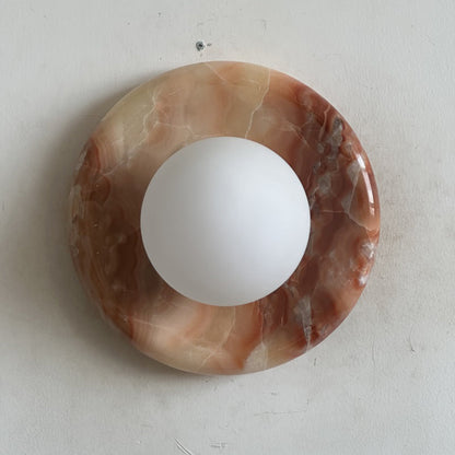 Orli Red Marble Sconce