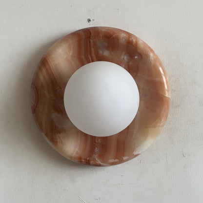 Orli Red Marble Sconce