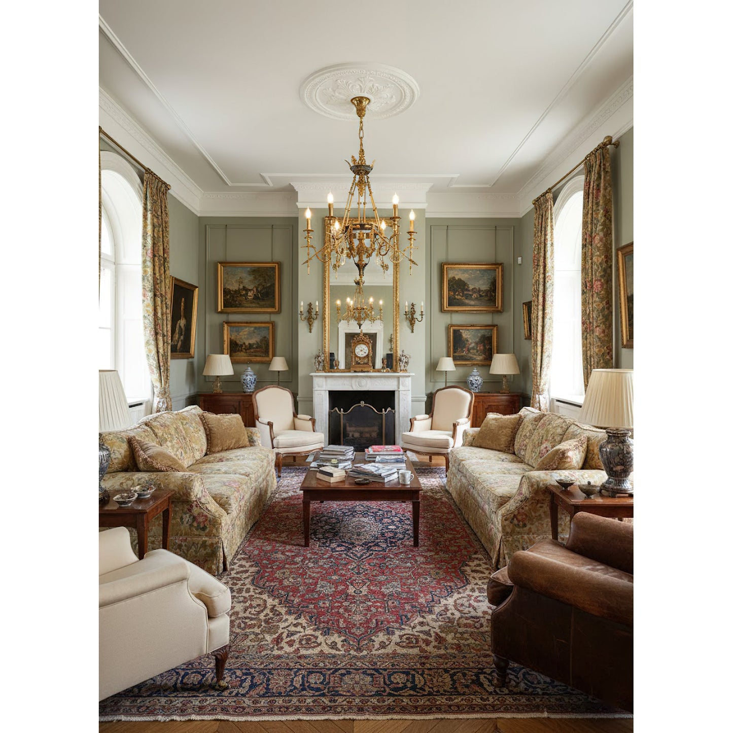Leontine Brass Chandelier