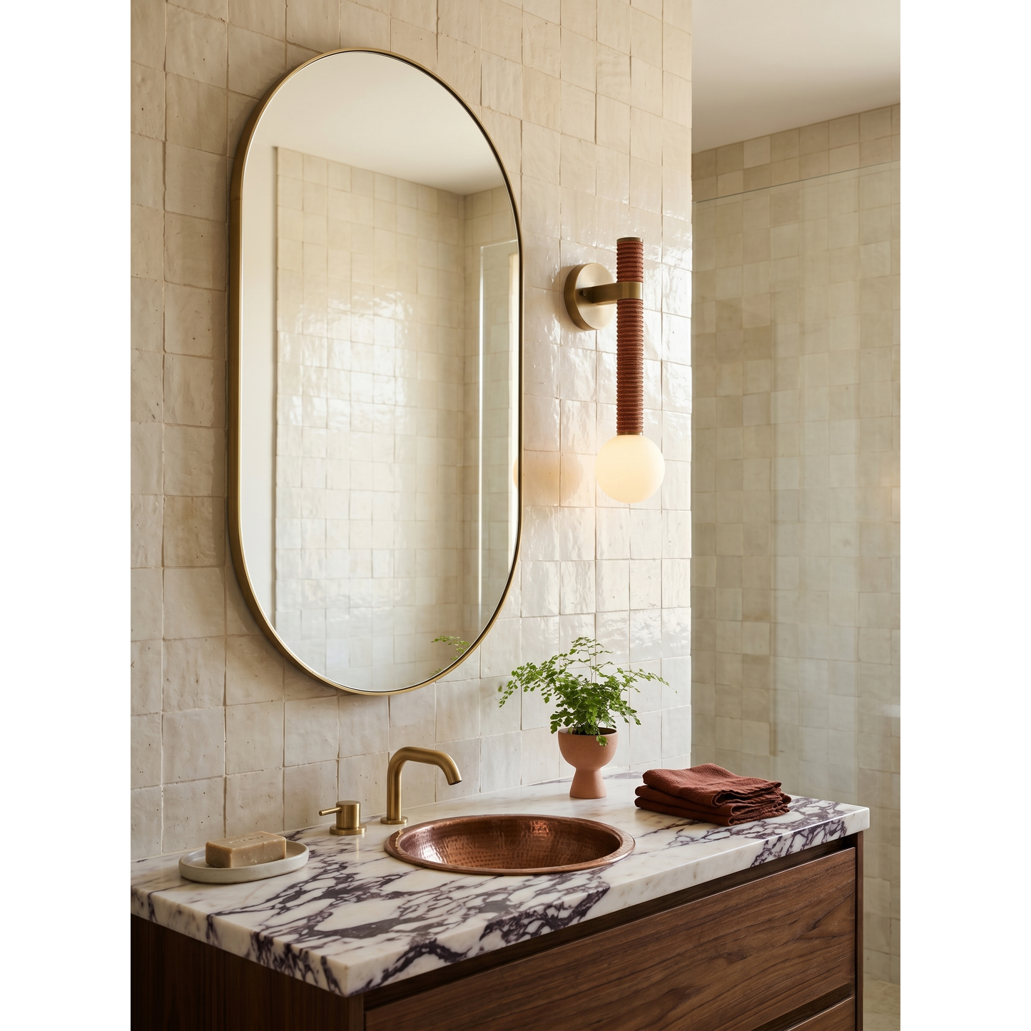 Threadline Globe Wall Sconce