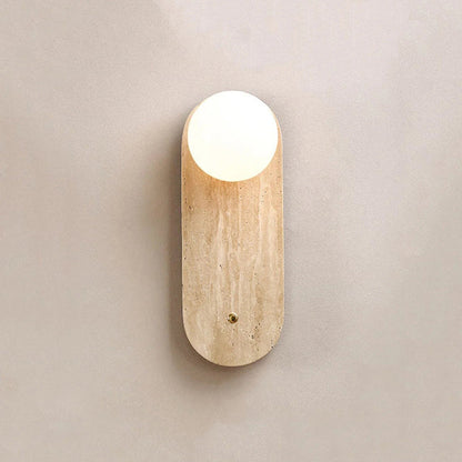 Lia Travertine Wall Lamp
