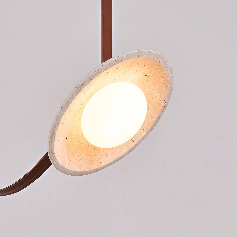 Light Rail Leather Pendant Lamp