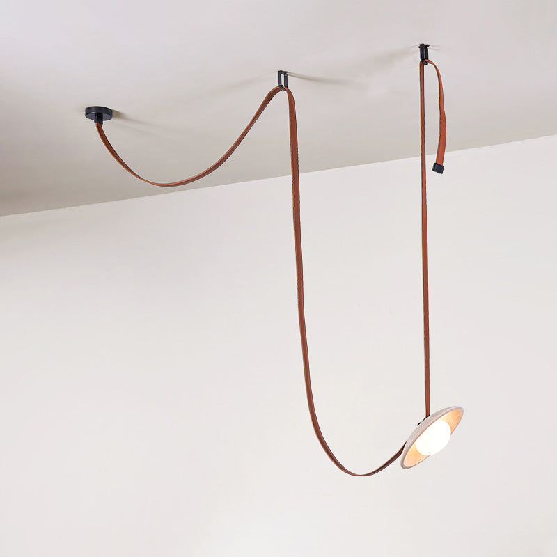 Light Rail Leather Pendant Lamp