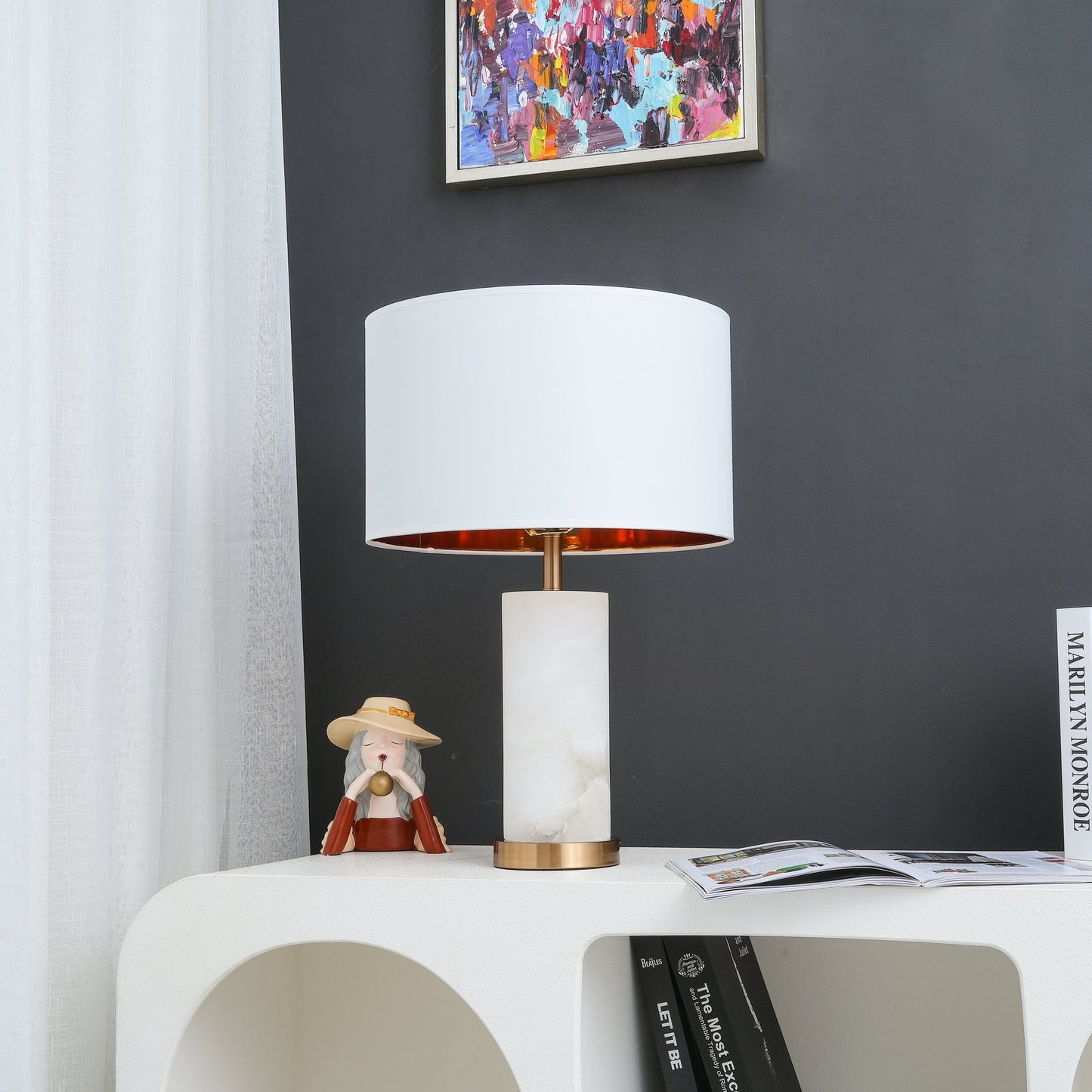 Lineham Alabaster Table Lamp