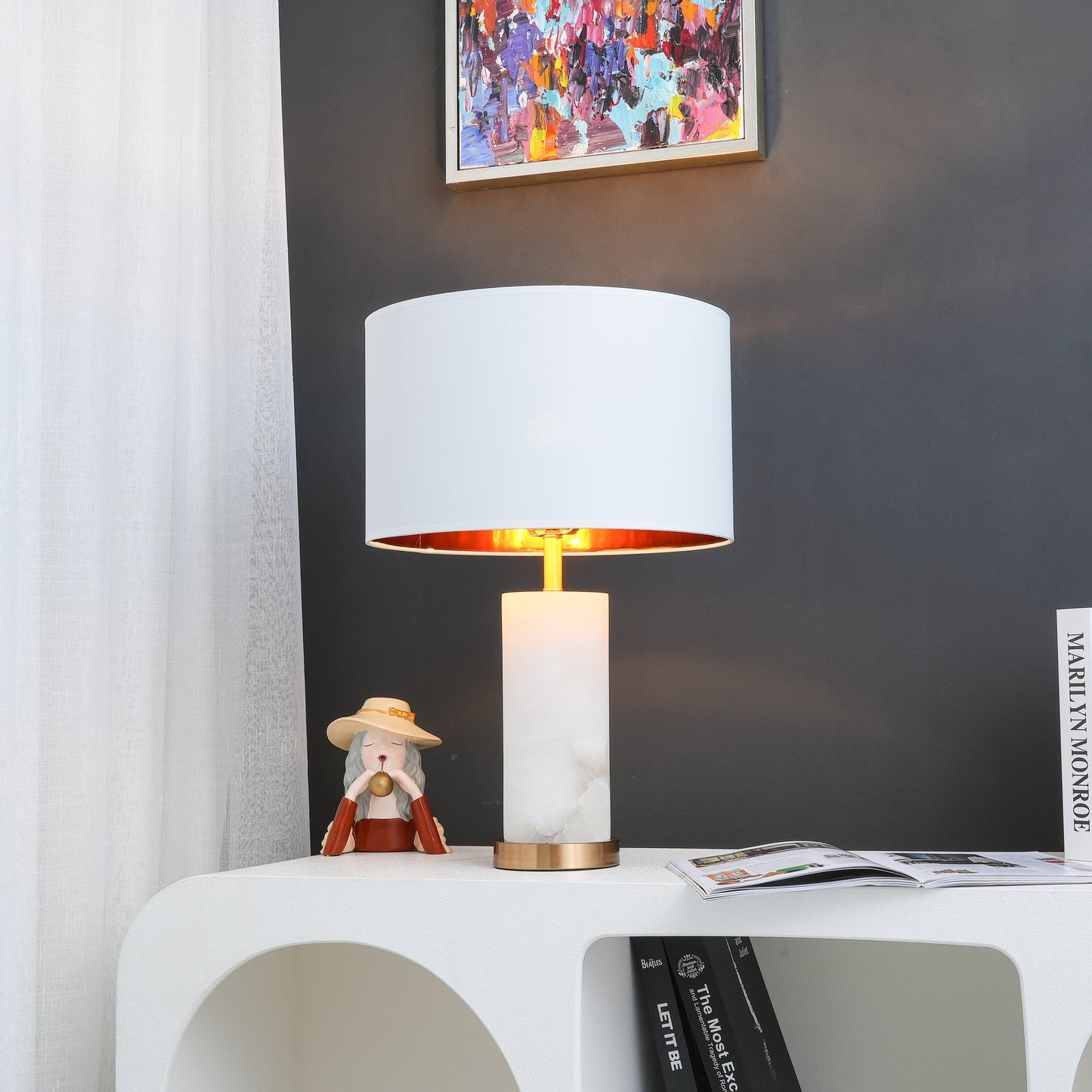 Lineham Alabaster Table Lamp