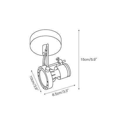 Lucide Industrial Ceiling Lamp