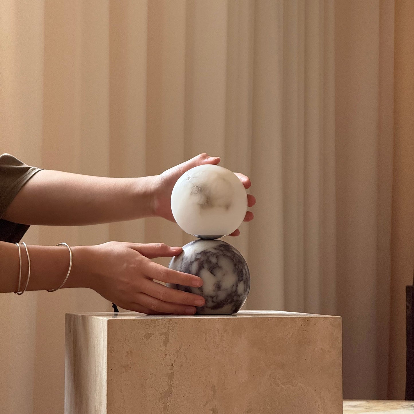 Lucide Marble Table Lamp