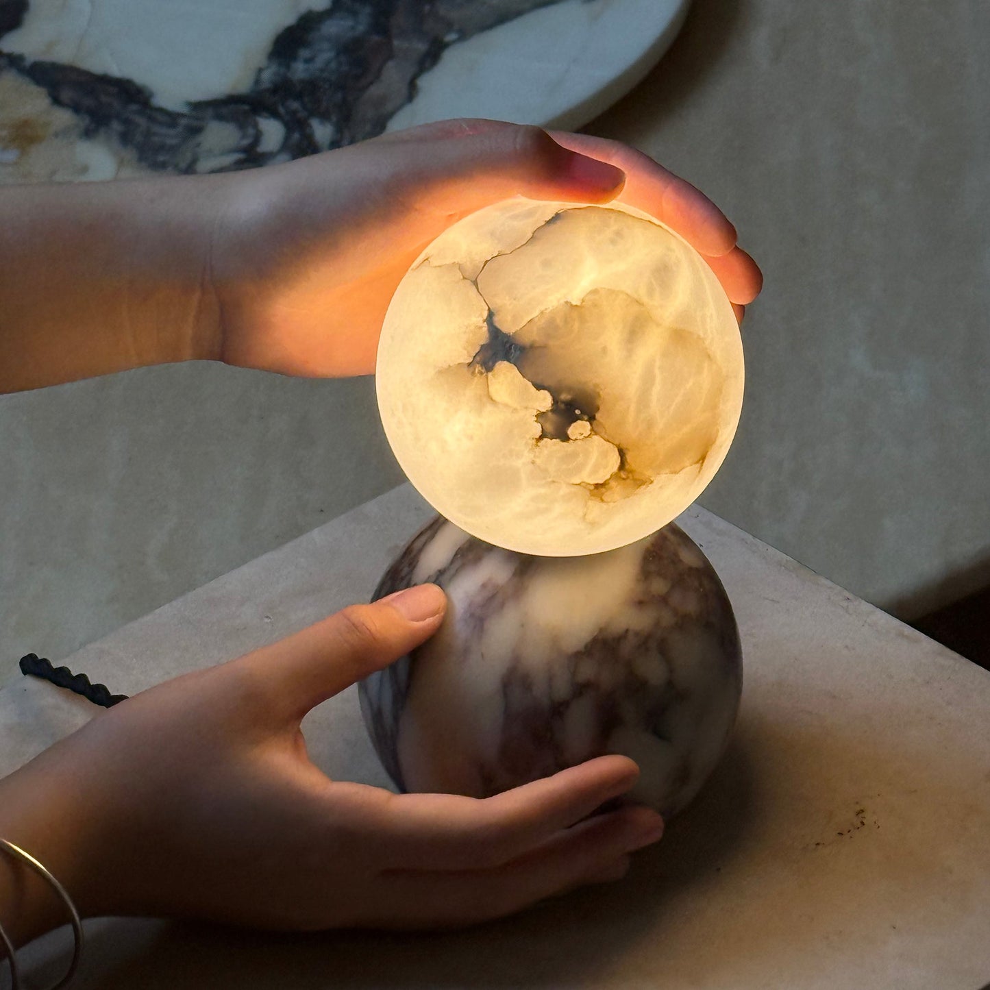 Lucide Marble Table Lamp