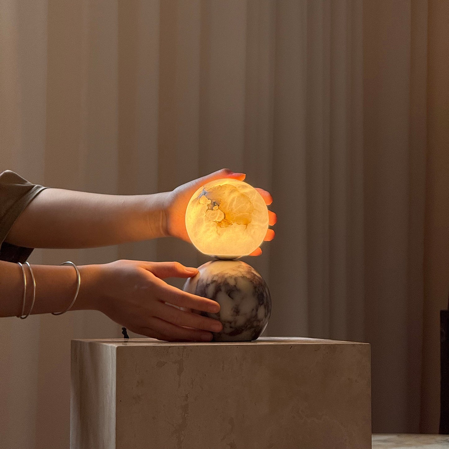 Lucide Marble Table Lamp