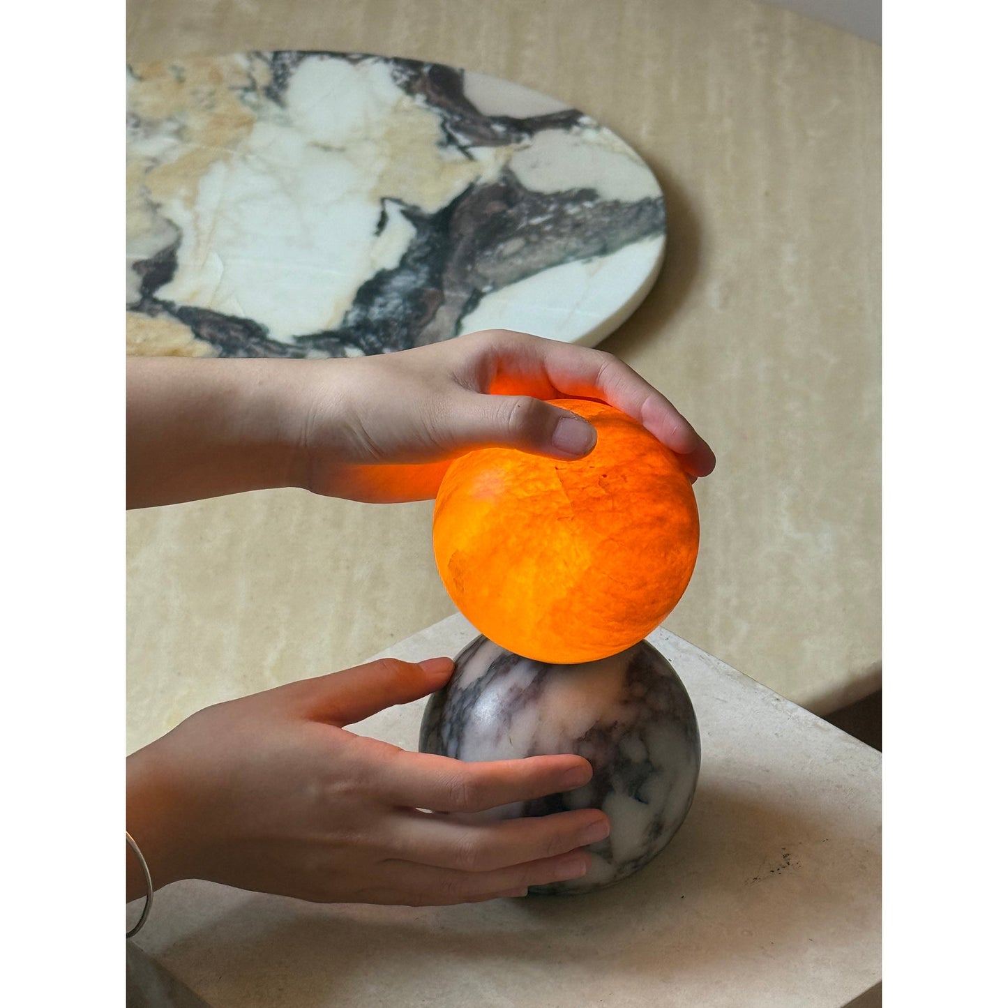Lucide Marble Table Lamp