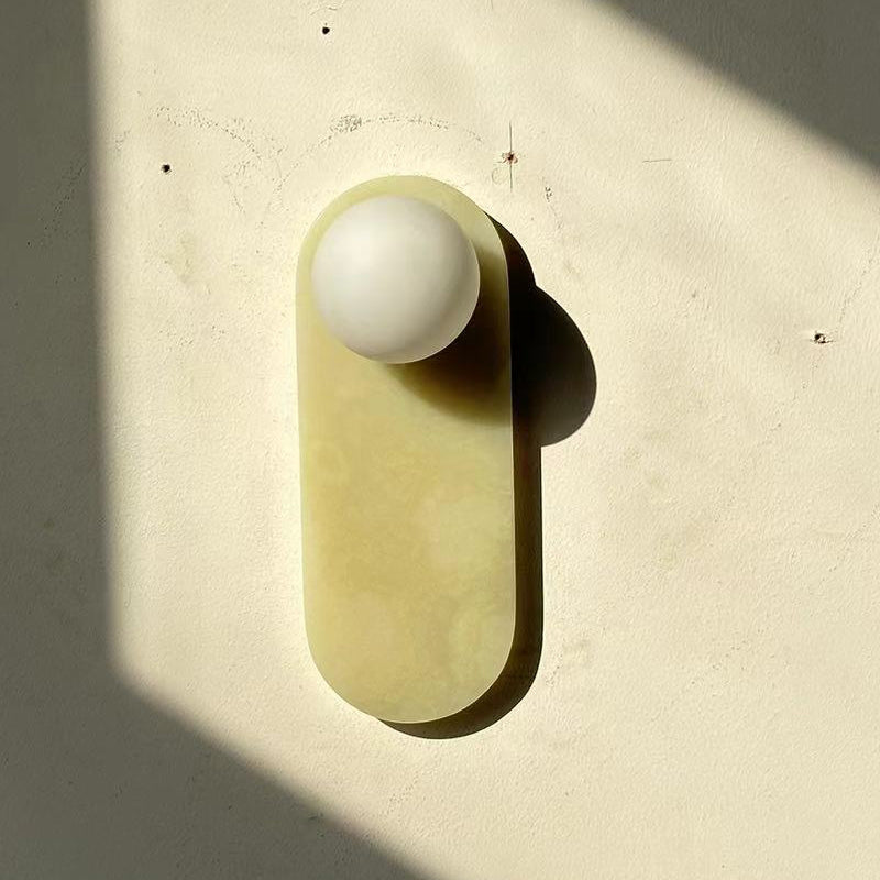 Lucie Onyx Wall Lamp ∅ 3.9″ x H 10.6″