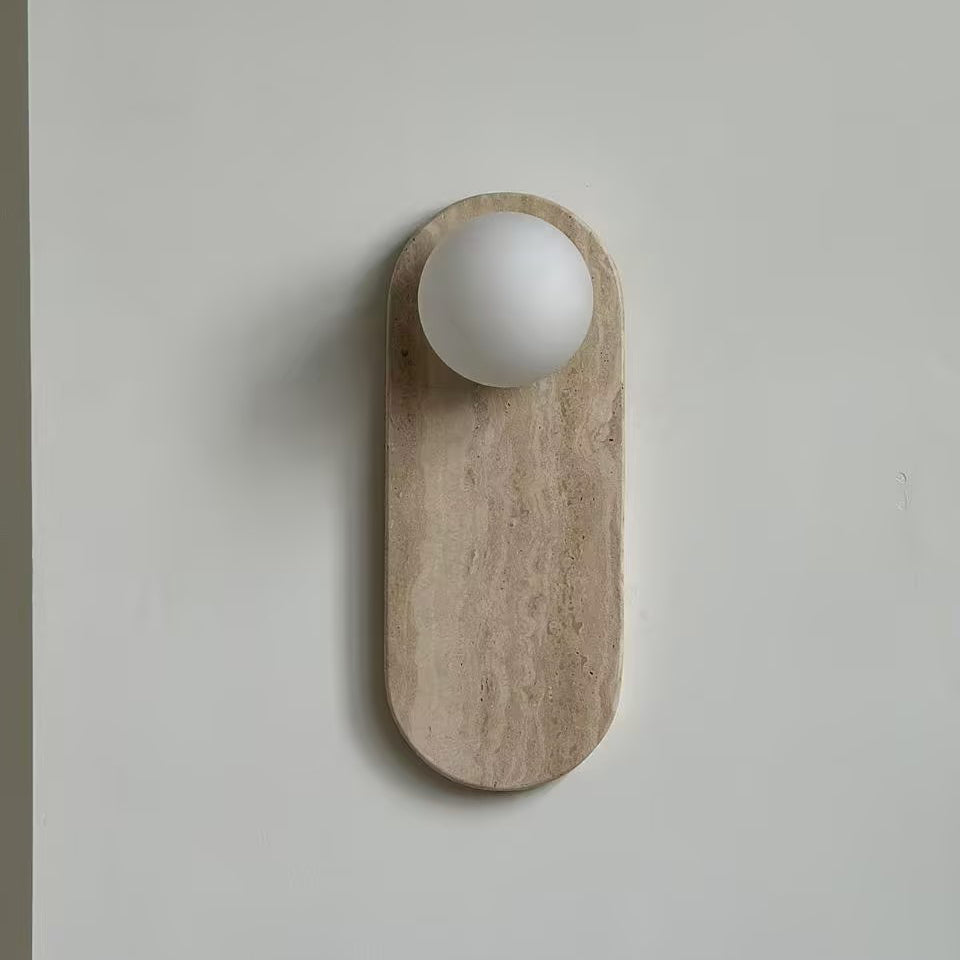 Lucie Onyx Wall Lamp ∅ 3.9″ x H 10.6″