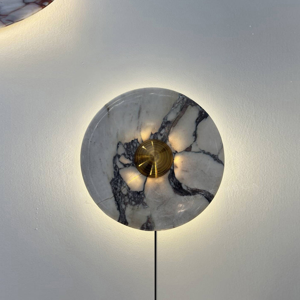Lucie Marble Plug-in Wall Lamp