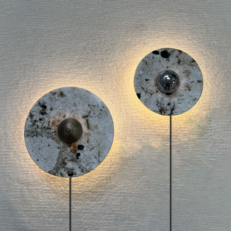 Lucie Marble Plug-in Wall Lamp