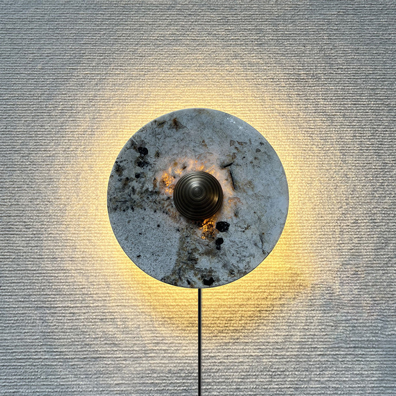 Lucie Marble Plug-in Wall Lamp