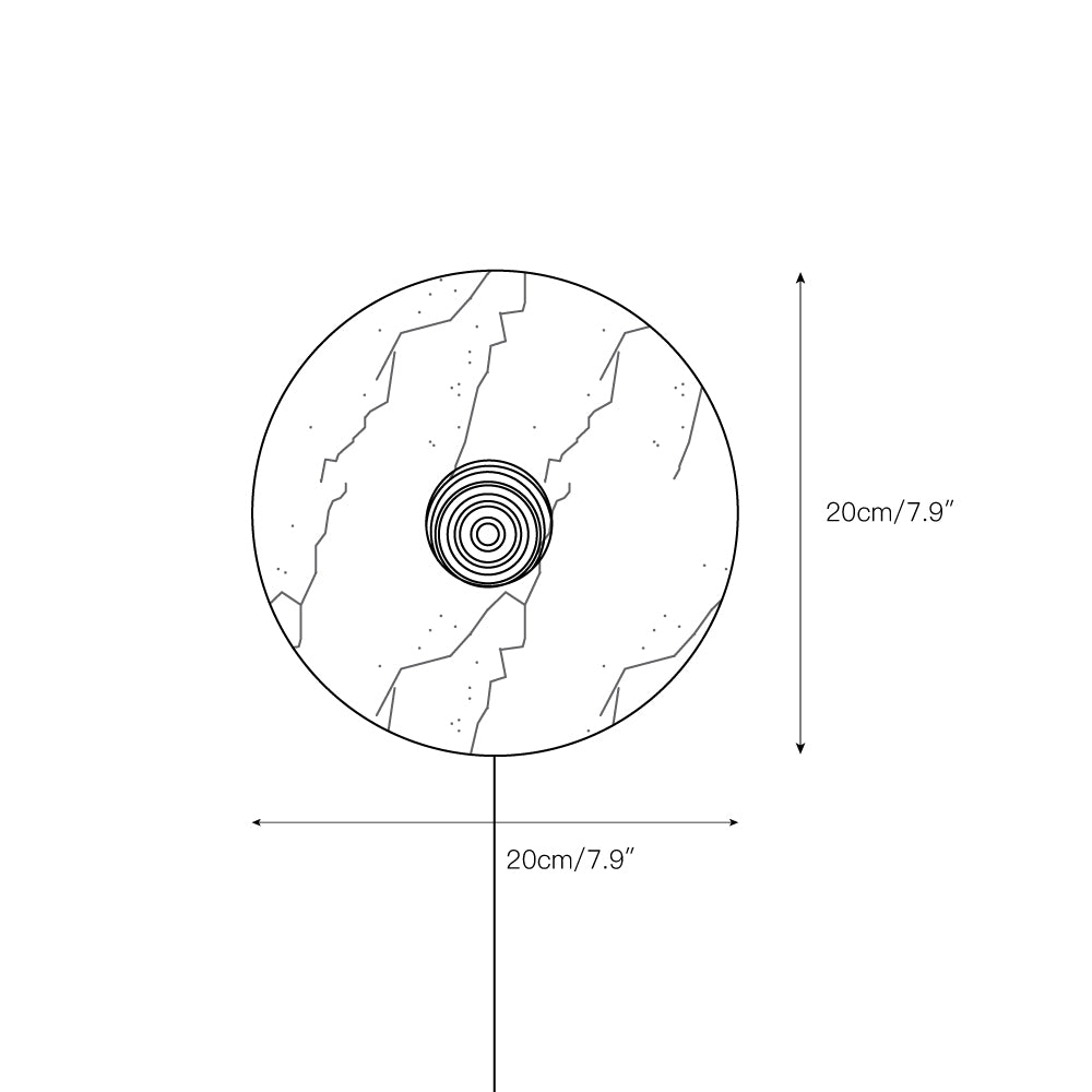 Lucie Marble Plug-in Wall Lamp