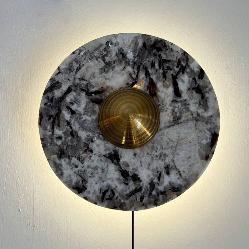 Lucie Marble Plug-in Wall Lamp