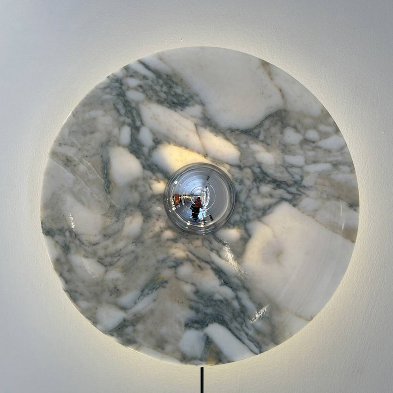 Lucie Marble Plug-in Wall Lamp