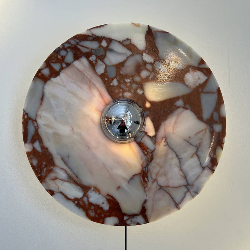 Lucie Marble Plug-in Wall Lamp