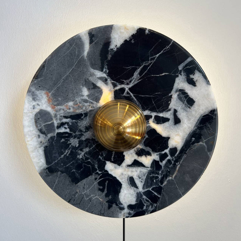 Lucie Marble Plug-in Wall Lamp