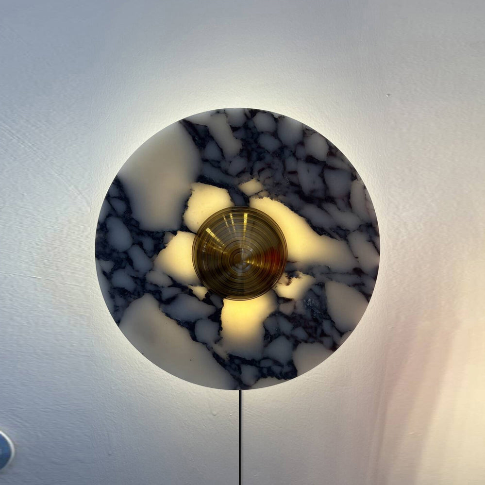 Lucie Marble Plug-in Wall Lamp