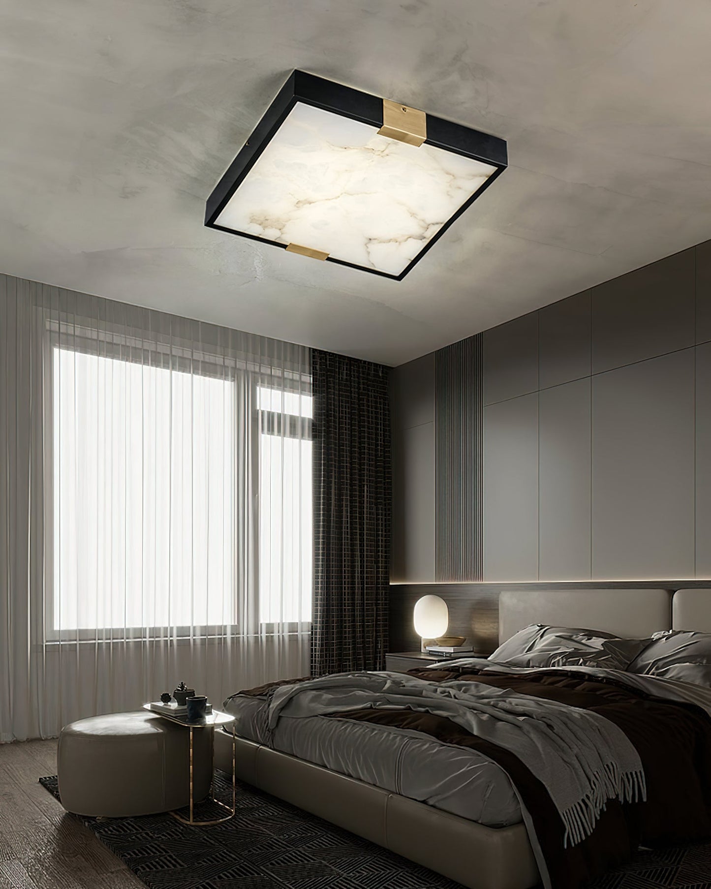 Lucien Alabaster Ceiling Light