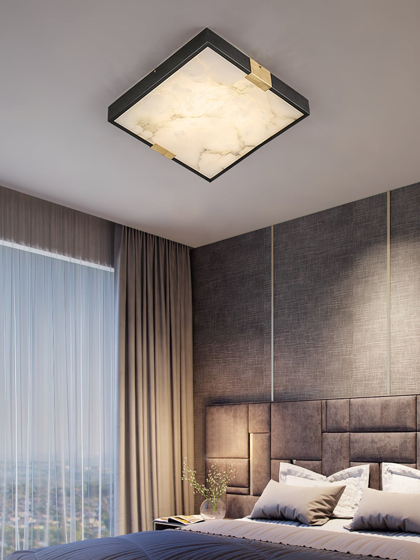 Lucien Alabaster Ceiling Light
