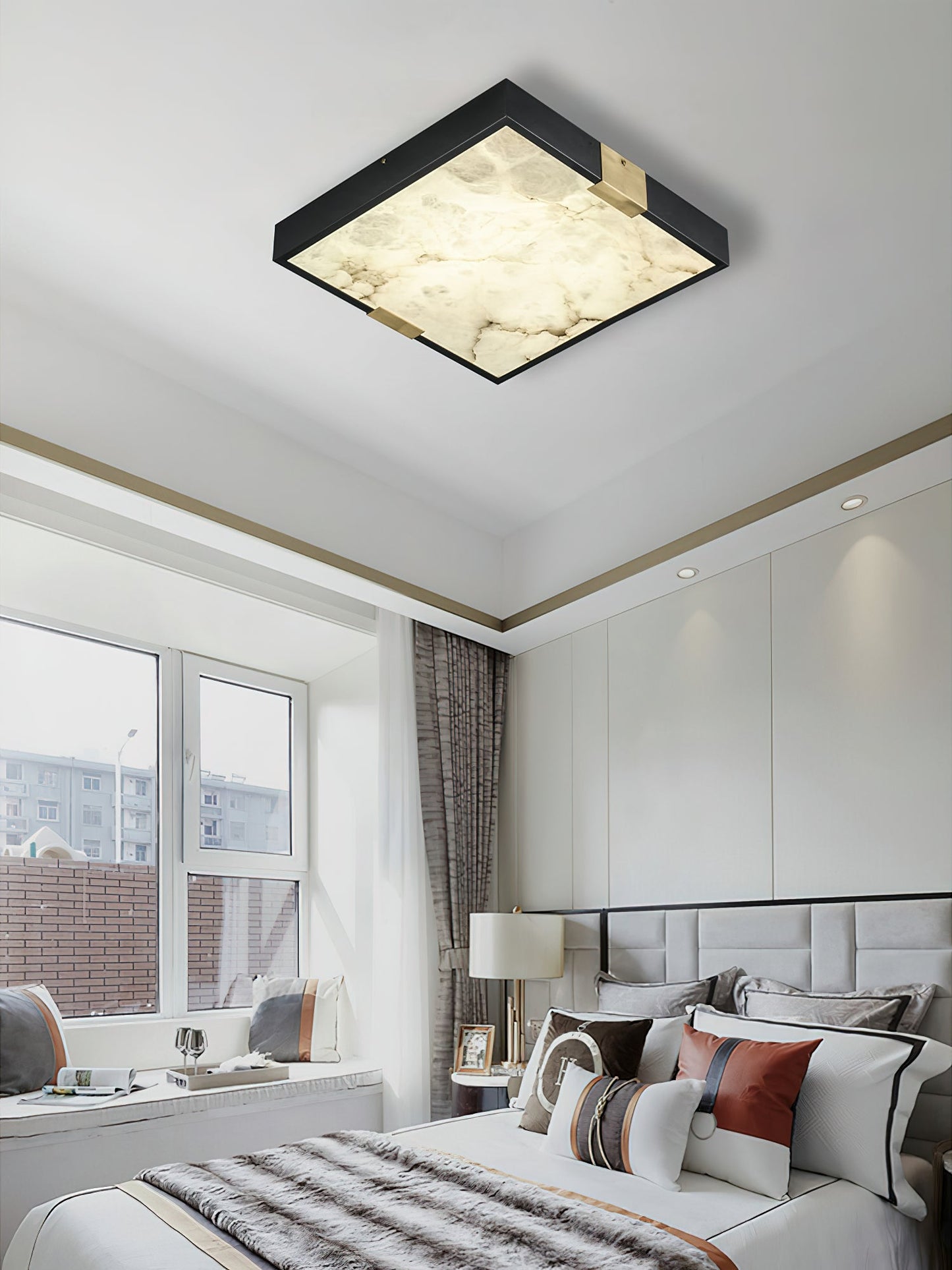 Lucien Alabaster Ceiling Light