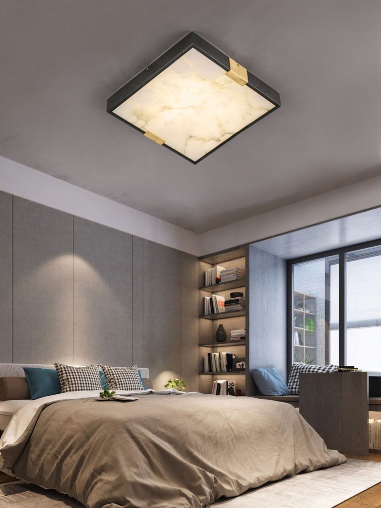 Lucien Alabaster Ceiling Light