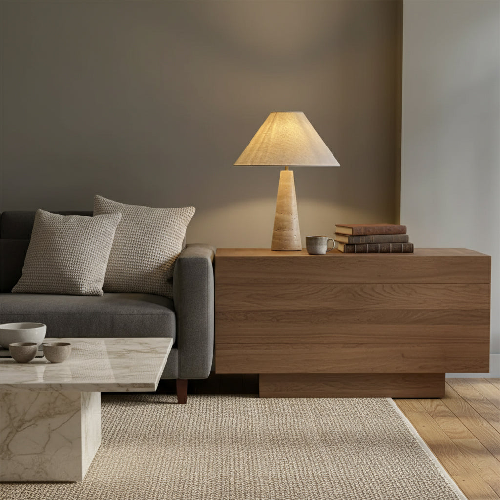 Lulu Travertine Table Lamp