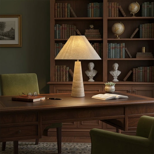 Lulu Travertine Table Lamp