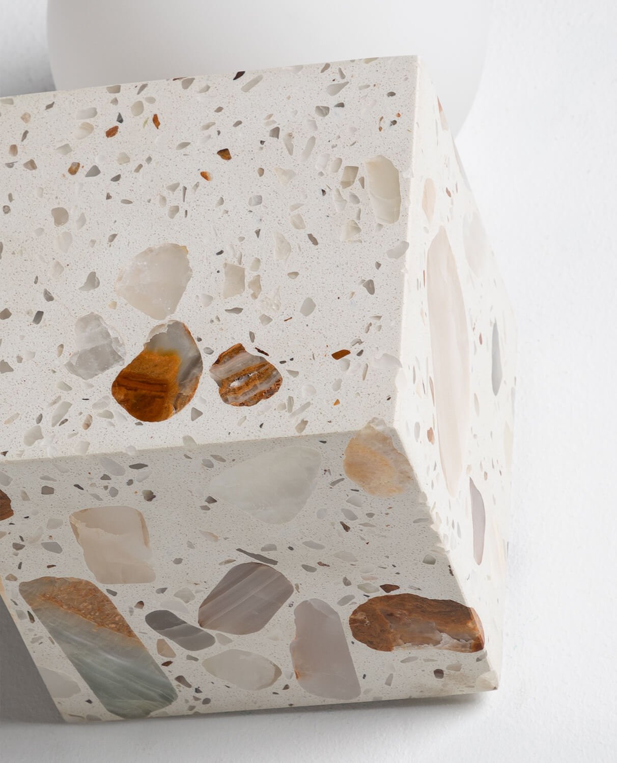 Lunas Terrazzo Cube Wall Sconce