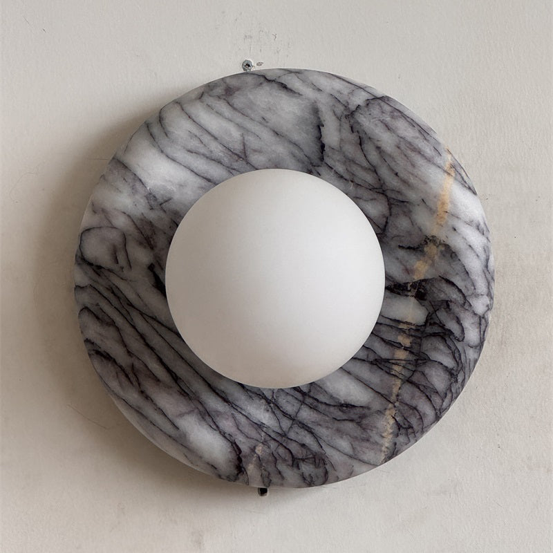 Orli Grey Marble Sconce