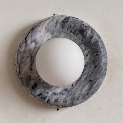 Orli Grey Marble Sconce