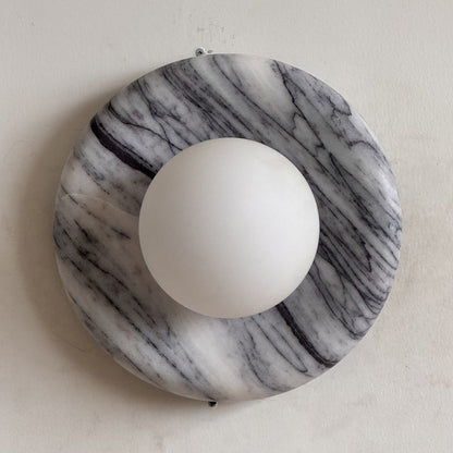 Orli Grey Marble Sconce