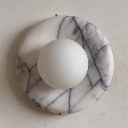 Orli Grey Marble Sconce