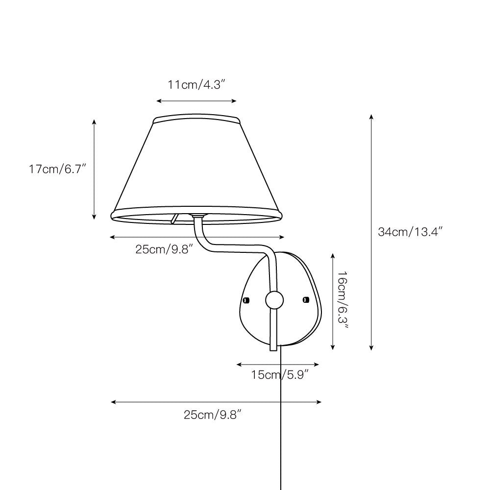 Magdalene Plug-in Wall Lamp