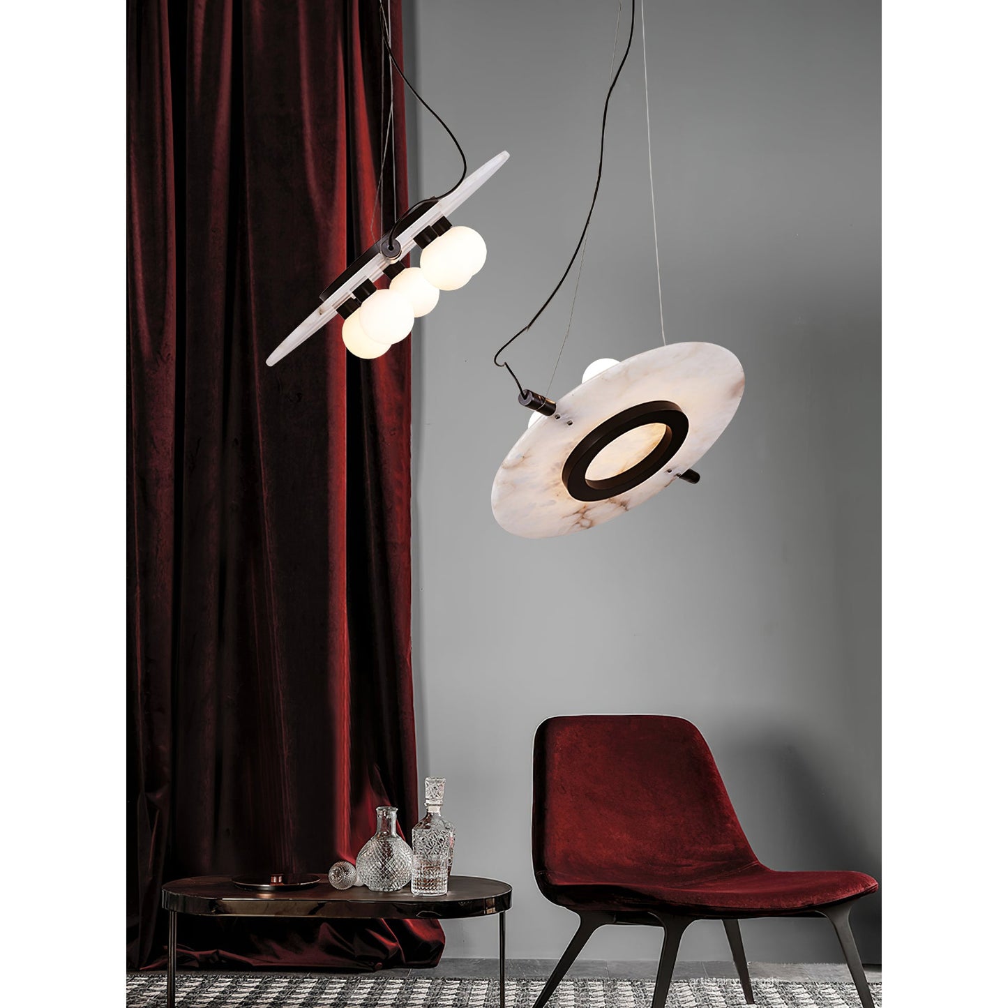 Magma Alabaster Pendant Lamp