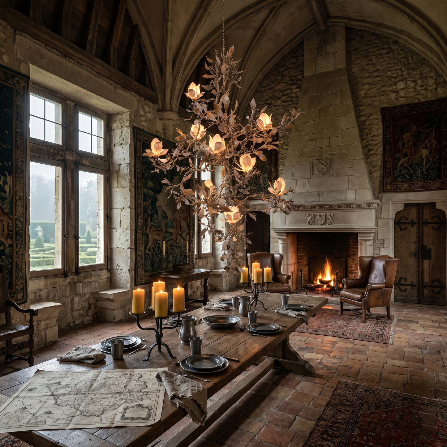 Magnolia Grandiflora Chandelier