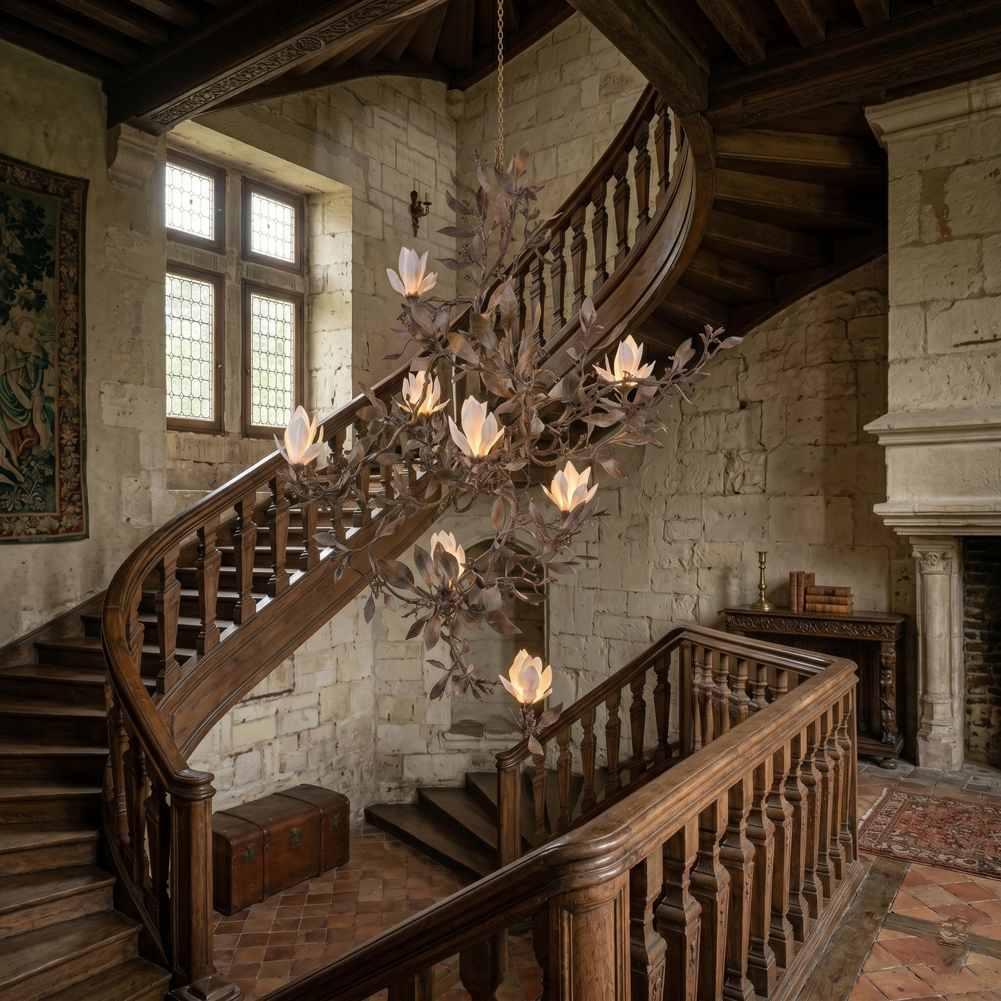 Magnolia Grandiflora Chandelier