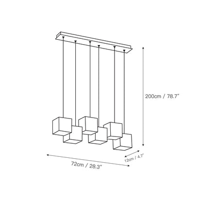 Alabaster Box Linear Chandelier