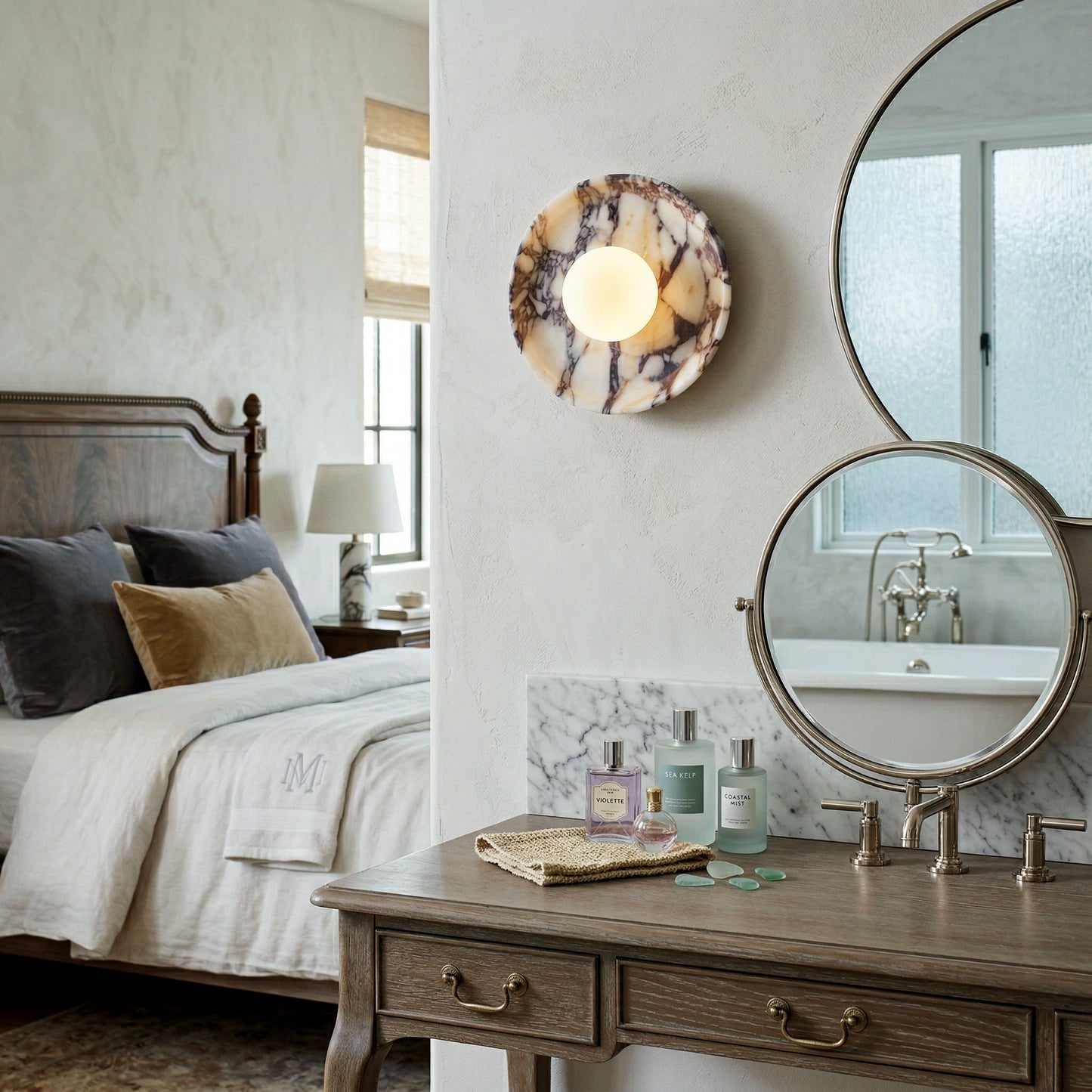 Viola Marble Wall Lamp