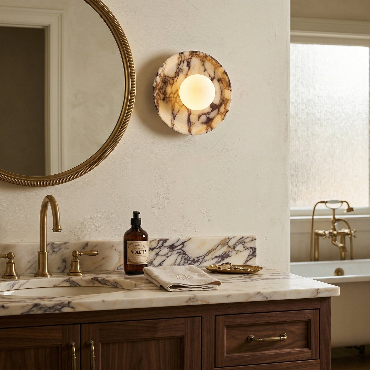 Viola Marble Wall Lamp