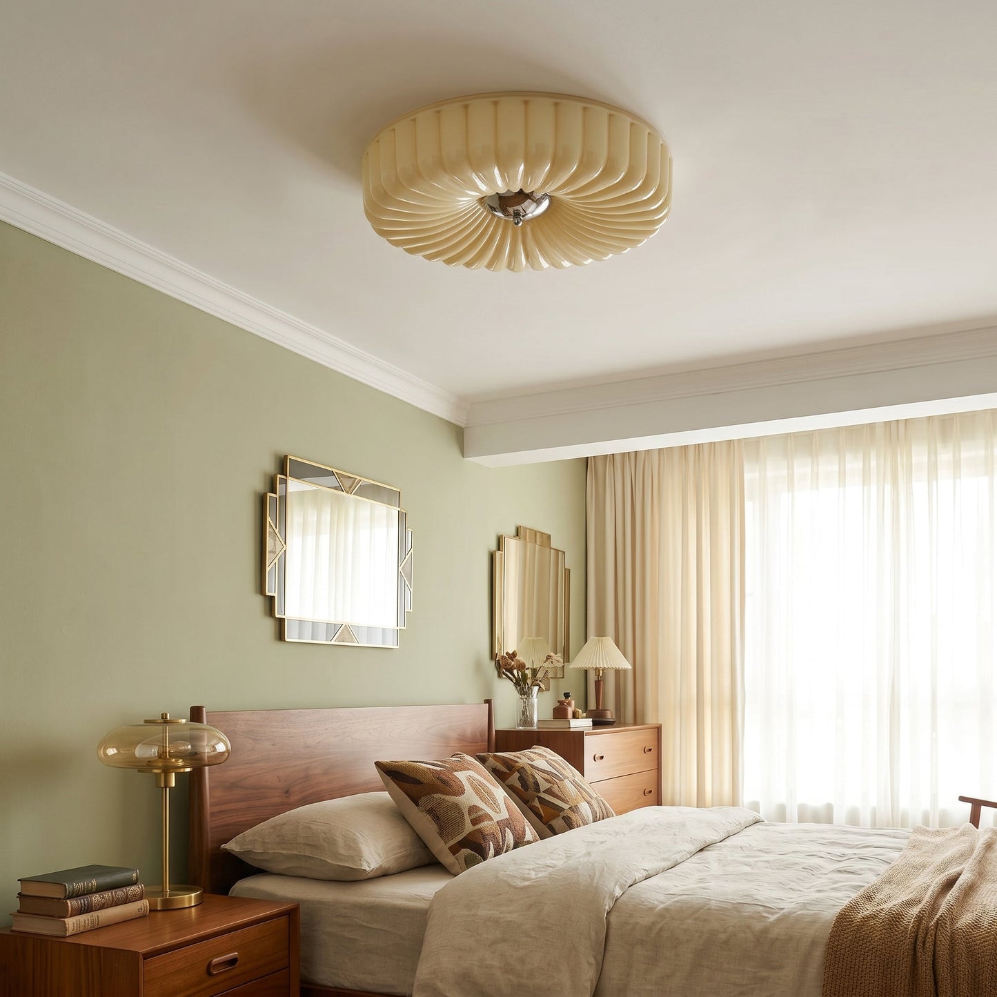 Willa Glass Flush Mount Ceiling Light