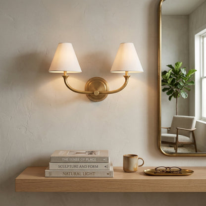 Greta Brass Wall Lamp