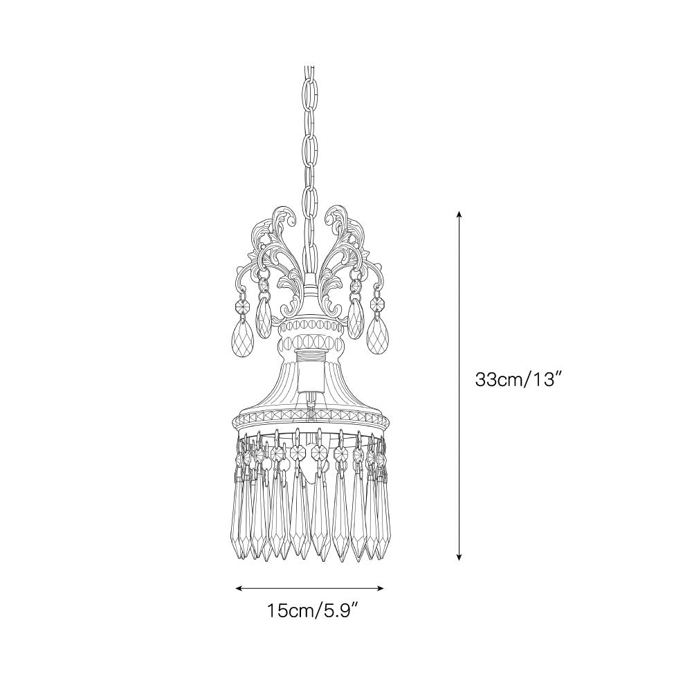 Marquise Crystal Pendant Lamp